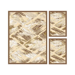 VALENCIA 76600 (Rectangulaire, ( T 160X220 + 2T 60X110 ), MARRON BRONZE_CREME)