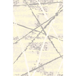 KILIS 93450 (Rectangulaire, 160X230, ECRU SHRINK  - GRIS FONCÈ)