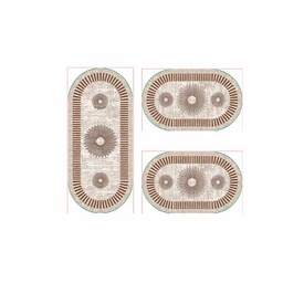 وسام 0789D (بيضوي, ( O 50X110 + 2 O50X80 ), متعدد الألوان, تفت)