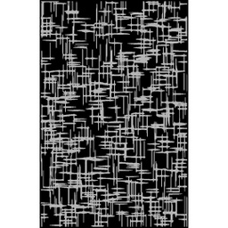 MELODIE 9790B (Rectangulaire, 190X275, NOIRE_GRIS CLAIRE)