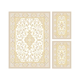 VALENCIA 5112B (Rectangular, ( T 160X220 + 2T 60X110 ), CREME_CREME)