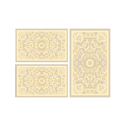 VALENCIA 5113B (Rectangular, ( T 80X130 + 2T 65X100 ), CREME_CREME)