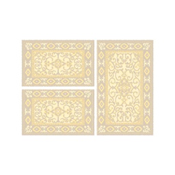 VALENCIA 5112B (Rectangulaire, ( T 80X130 + 2T 65X100 ), CREME_CREME)