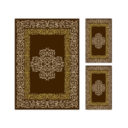 PLAZA 96760 (Rectangular, ( T 150X230 + 2T 60X115 ), MARRON CAFE)
