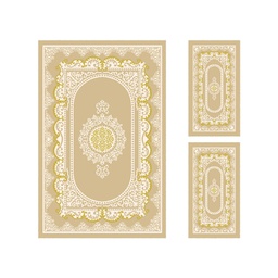 PLAZA 92381 (Rectangulaire, ( T 150X230 + 2T 60X115 ), BEIGE)