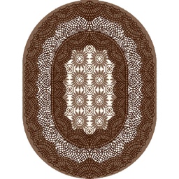 SHIRAZ 76072 (Oval, 200X150, BRUN PALE)