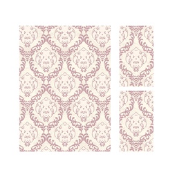 MADRID A0140 (Rectangulaire, ( T 160X220 + 2T 60X110 ), ECRU SHRINK_BOIS DE ROSE)
