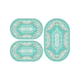 بلازا 92370 (بيضوي, ( O 80X130 + 2O 65X100 ), أزرق)