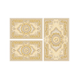 VALENCIA 93003 (Rectangulaire, ( T 80X130 + 2T 65X100 ), CREME_CREME)