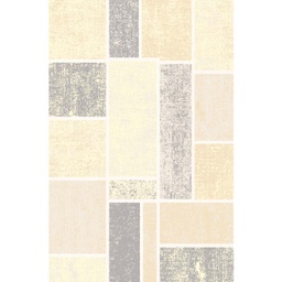 OZEL 97550 (Rectangular, 200X280, ECRU SHRINK  - GRIS FONCÈ)