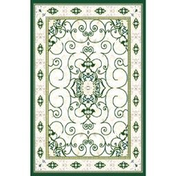 VALENCIA 51123 (Rectangular, 200X280, VERT EMERAUDE_CREME)