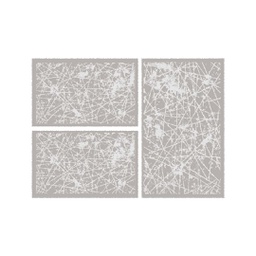 ANKARA 88880 (Rectangulaire, ( T 80X130 + 2T 65X100 ), GRIS FONCE)
