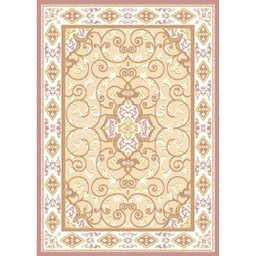 VALENCIA 51124 (Rectangulaire, 200X280, BOIS DE ROSE_CREME)