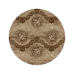 NOUR 98902 (Round, 160X160, BRUN PALE)