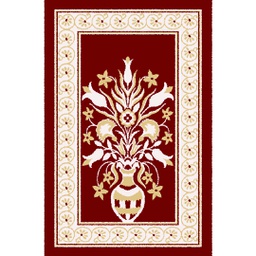 ISHRAK A2810 (Rectangulaire, 66X110, BORDEAUX)