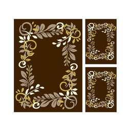 PLAZA 92365 (Rectangular, ( T 160X220 + 2T 60X110 ), MARRON CAFE)