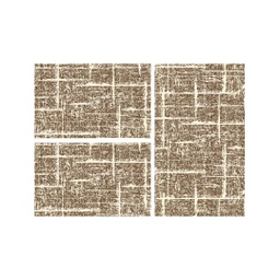 ANKARA 98450 (Rectangular, ( T 80X130 + 2T 65X100 ), MARRON CAFE)