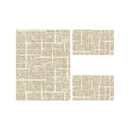 ANKARA 98450 (Rectangulaire, ( T 100X130 + 2T 60X100 ), IVOIRE)