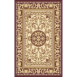 VALENCIA 9258A (Rectangulaire, 250X400, MARRON BORDEAUX_CREME)