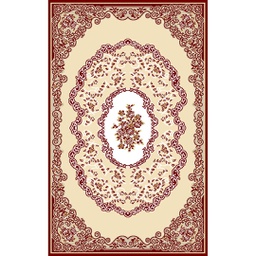 VALENCIA 92940 (Rectangulaire, 250X400, BORDEAUX_CREME)