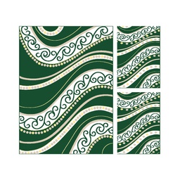 VALENCIA 82260 (Rectangulaire, ( T 160X220 + 2T 60X110 ), VERT EMERAUDE_CREME)