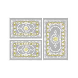 PLAZA 92380 (Rectangular, ( T 80X130 + 2T 65X100 ), GRIS CLAIRE)