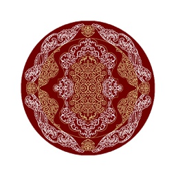 ISHRAK A339C (Rond, 120X120, BORDEAUX)