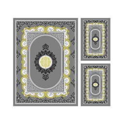 PLAZA 92381 (Rectangulaire, ( T 160X220 + 2T 60X110 ), GRIS FONCE)