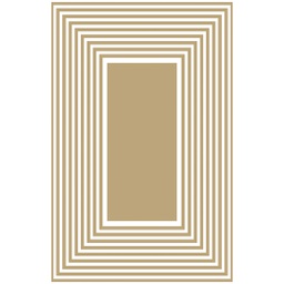 WOROUD A4230 (Rectangular, 200X280, BLANC CASSE_CARAMEL)