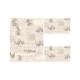 MADRID A3700 (Rectangular, ( T 100X130 + 2T 60X100 ), ECRU SHRINK_BRONZE)