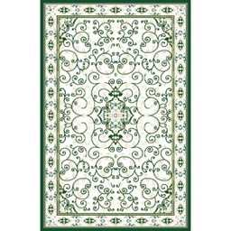 VALENCIA 51123 (Rectangular, 250X400, VERT EMERAUDE_CREME)