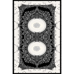 MELODIE 8904D (Rectangulaire, 190X400, NOIRE_GRIS CLAIRE)