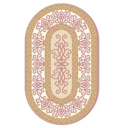 براغا 98740 (بيضوي, 65X100, وردي خشبي)