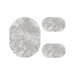 ANKARA A1200 (Ovale, ( O 100X130 + 2O 60X100 ), GRIS FONCE)
