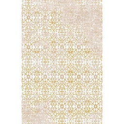MANISA A4420 (Rectangular, 200X280, BLANC CASSE SHRINK_MARRON MIEL)