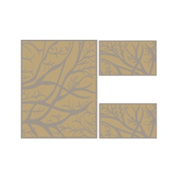 WOROUD 95230 (Rectangular, ( T 100X130 + 2T 60X100 ), BRONZE_CARAMEL)
