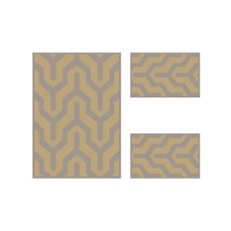 WOROUD A4260 (Rectangulaire, ( T 100X130 + 2T 60X100 ), BRONZE_CARAMEL)