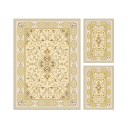 VALENCIA 51120 (Rectangular, ( T 150X230 + 2T 60X115 ), IVOIRE CLAIRE_CREME)