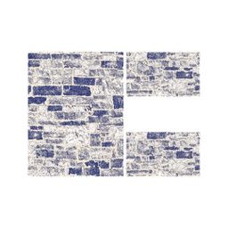ANKARA 79970 (Rectangulaire, ( T 100X130 + 2T 60X100 ), BLEU NUIT)