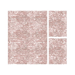 JAKARTA A0813 (Rectangular, ( T 160X220 + 2T 60X110 ), ECRU SHRINK_BOIS DE ROSE)