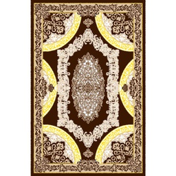 بلازا 9237B (مستطيل, 200X280, لون القهوة البني)