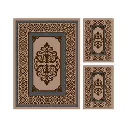 CIRTA 9307F (Rectangulaire, ( T 150X220 + 2T 60X110 ), BRONZE CLAIR)