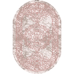 JAKARTA A2736 (Oval, 80X130, ECRU SHRINK_BOIS DE ROSE)