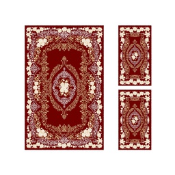 إشراق 86431 (مستطيل, ( T 140X220 + 2T 60X110 ), أحمر عنابي)