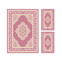 ISHRAK 85041 (Rectangular, ( T 140X220 + 2T 60X110 ), BOIS DE ROSE)