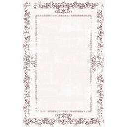 QAMAR A6200 (Rectangulaire, 200X275, ECRU SHRINK_MRRON CHOCO)