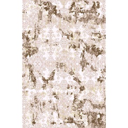 YARA A5090 (Rectangulaire, 165X230, ECRU SHRINK - MARRON CAFÈ)