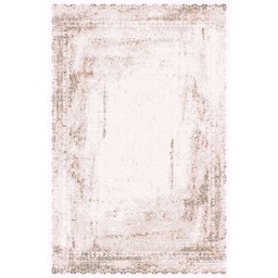 YARA A6410 (Rectangular, 165X230, ECRU SHRINK - MARRON CAFÈ)