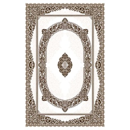 MELODIE 89058 (Rectangular, 190X275, BLANC CASSE_IVOIRE)