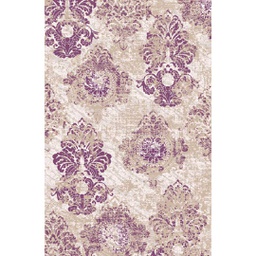 JAKARTA A0833 (Rectangulaire, 200X280, ECRU SHRINK / MAUVE)